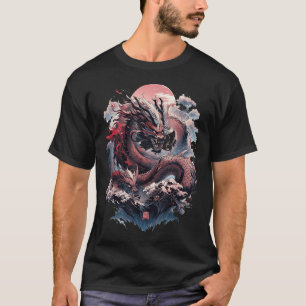 Japanse Esthetische Draak Japanse Kunst Japan Tatt T-shirt