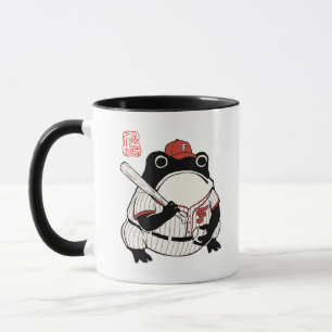 Japanse Esthetische Honkbal Kikker Ukiyo-e Stijl Mok