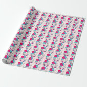 Japanse esthetische Kawaii kat inpakpapier (Uitgerold)