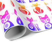 Japanse esthetische Kawaii kat inpakpapier (Rol Hoek)