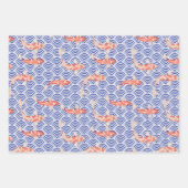 Japanse esthetische Koi Fish Inpakpapier Vel (Voorkant 3)