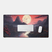 Japanse esthetische maan bureaumat (Keyboard & Muis)