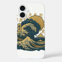 Japanse esthetische oceaangolven iPhone cover