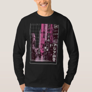 Japanse esthetische streetwear Korea esthetische v T-shirt