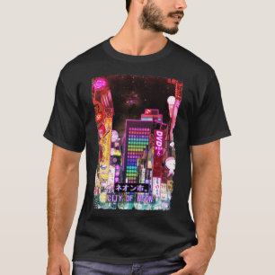 Japanse esthetische stroetkleding Tokyo City Night T-shirt