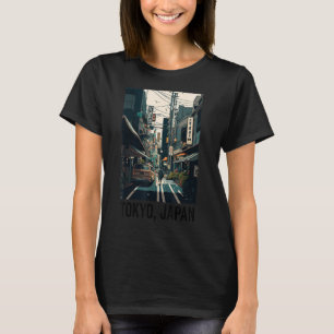 Japanse esthetische Tokyo Vaporwave Japan Lofi Fas T-shirt