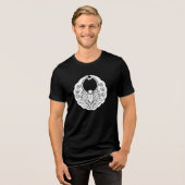 Japanse familie Crest-Butterfly Tri-Blend Shirt (Voorkant volledig)