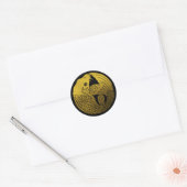 Japanse familie Crest-Carp Ronde Sticker (Envelop)