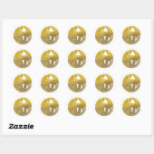 Japanse familie Crest-Carp Ronde Sticker (Vel)