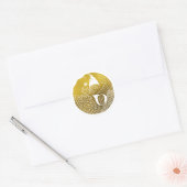 Japanse familie Crest-Carp Ronde Sticker (Envelop)