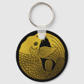 Japanse familie Crest-Carp Sleutelhanger (Voorkant)