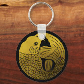 Japanse familie Crest-Carp Sleutelhanger (Achterkant)