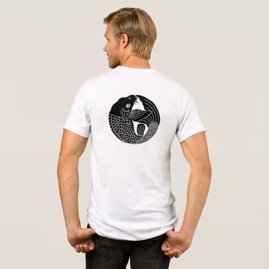 Japanse familie Crest-Carp Tri-Blend Shirt (Achterkant volledig)