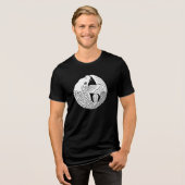 Japanse familie Crest-Carp Tri-Blend Shirt (Voorkant volledig)