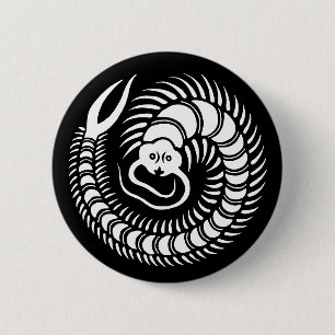 Japanse familie Crest-Centipede Ronde Button 5,7 Cm