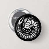 Japanse familie Crest-Centipede Ronde Button 5,7 Cm (Voorkant /achterkant)