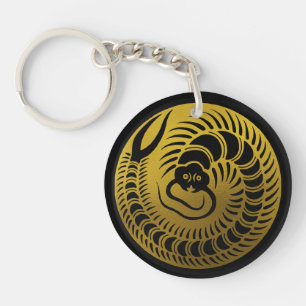 Japanse familie Crest-Centipede Sleutelhanger
