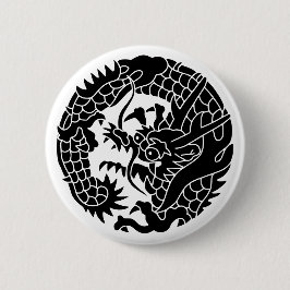 Japanse familie Crest-Dragon Ronde Button 5,7 Cm