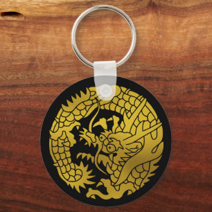 Japanse familie Crest-Dragon Sleutelhanger
