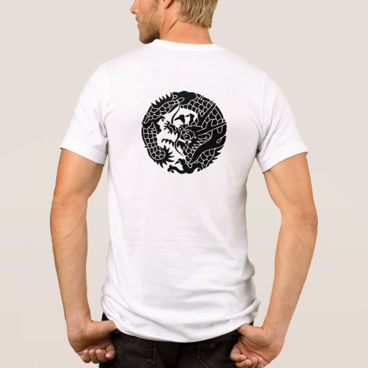 Japanse familie Crest-Dragon Tri-Blend Shirt (Achterkant)