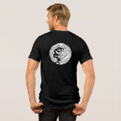 Japanse familie Crest-Dragon Tri-Blend Shirt (Achterkant volledig)