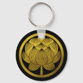 Japanse familie Crest-Lotus Sleutelhanger (Voorkant)