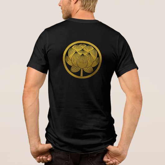 Japanse familie Crest-Lotus Tri-Blend Shirt (Achterkant)