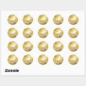 Japanse familie Crest-Wave Ronde Sticker (Vel)