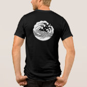 Japanse familie Crest-Wave Tri-Blend Shirt (Achterkant)