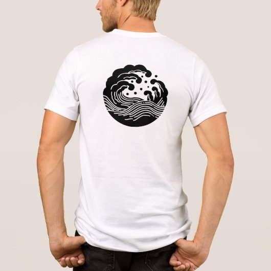 Japanse familie Crest-Wave Tri-Blend Shirt (Achterkant)