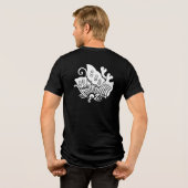 Japanse familie Kreeft-zwaluwstaart vlinder Tri-Blend Shirt (Achterkant volledig)