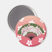Japanse Fan 2 Magneet (Voorkant / Achterkant)