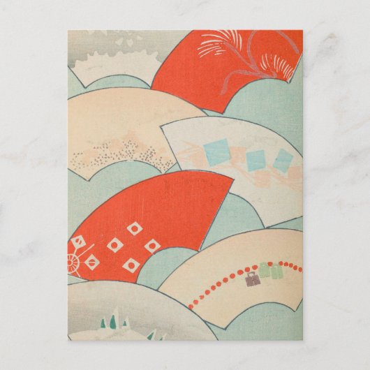 Japanse fans Briefkaart (Voorkant)