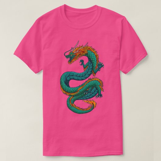 Japanse fantasie draak t-shirt (Design voorkant)
