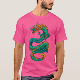 Japanse fantasie draak t-shirt