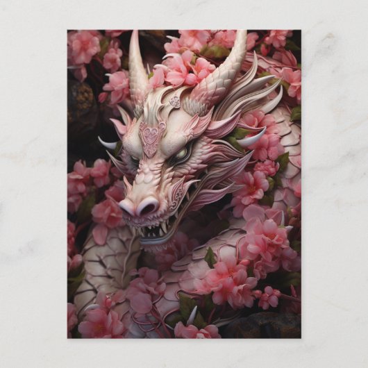 Japanse Fantasy Dragon Briefkaart (Voorkant)