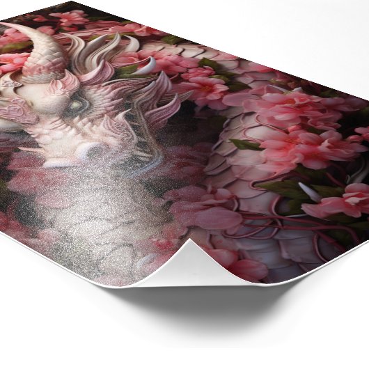 Japanse Fantasy Dragon Foto Afdruk (Hoek)