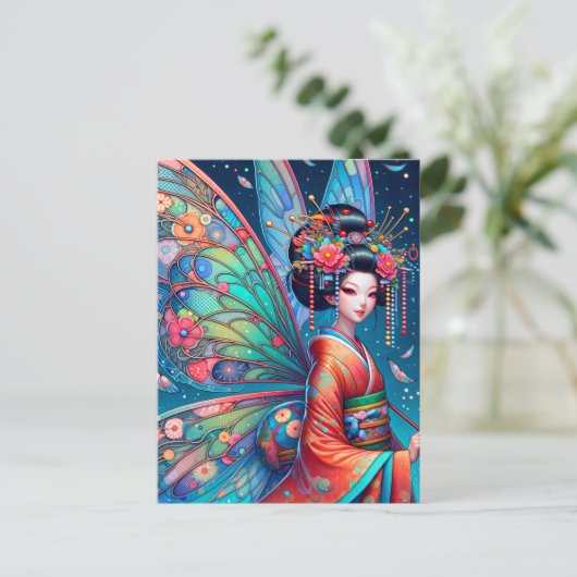 Japanse fee briefkaart (Staand voorkant)