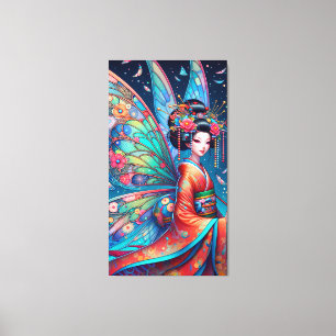 Japanse fee canvas afdruk