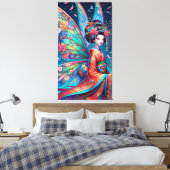 Japanse fee canvas afdruk (Insitu (Slaapkamer))