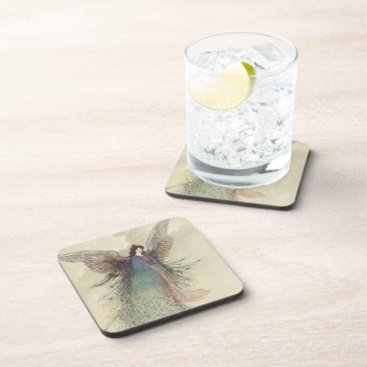  Japanse feiale Tale, de Moon Maiden Bier Onderzetter (Rechterzijde)