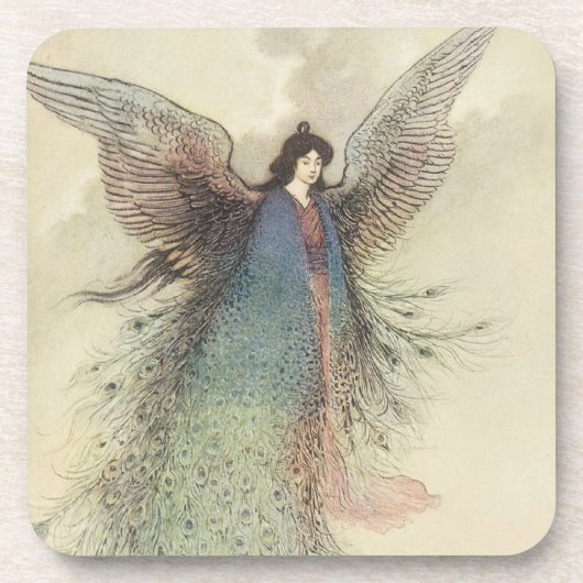  Japanse feiale Tale, de Moon Maiden Bier Onderzetter (Voorkant)