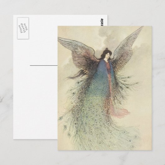  Japanse feiale Tale, de Moon Maiden Briefkaart (Voorkant / Achterkant)