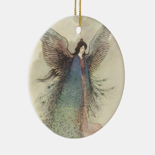  Japanse feiale Tale, de Moon Maiden Keramisch Ornament (Rechts)