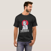Japanse feodale Lord karikatuur T-shirt (Voorkant volledig)