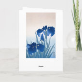  Japanse fijne kunst: Blauwe wijken van zaterdag Kaart (Achterkant)