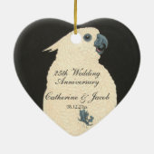  Japanse fijne kunst | Cockatau Keramisch Ornament (Achterkant)