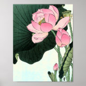  Japanse fijne kunst Lotus Flower Poster (Voorkant)