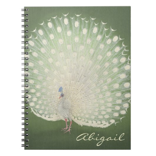  Japanse fijne kunst | Pacock op maat Notitieboek (Voorkant)
