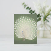  Japanse fijne kunst | Peacock Briefkaart (Staand voorkant)